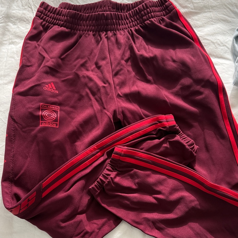 Yeezy Adidas Calabasas Maroon Track Pants